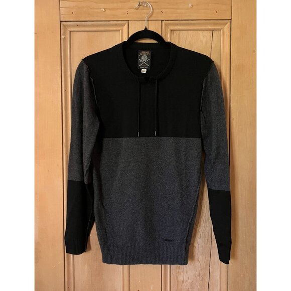 Diesel Industry Womens Colorblock Wool Designer Sweater Size Small Gray FA EXC - Picture 2 of 11